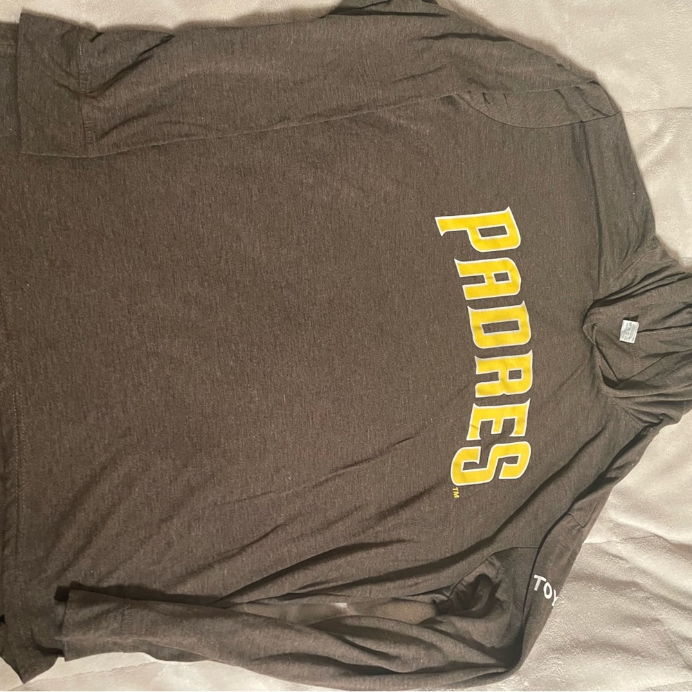 Padres pull over long sleeve with hood